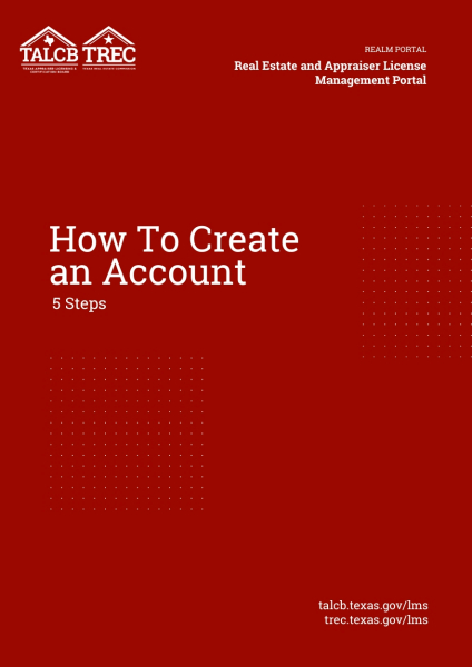 How To Create a REALM Portal Account